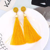 Bohemian Crystal Tassel Earrings