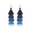 Bohemian Crystal Tassel Earrings