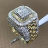 Men's Square-Cut Gemstone Ring