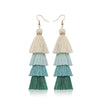 Bohemian Crystal Tassel Earrings