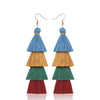 Bohemian Crystal Tassel Earrings