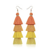 Bohemian Crystal Tassel Earrings