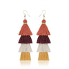 Bohemian Crystal Tassel Earrings